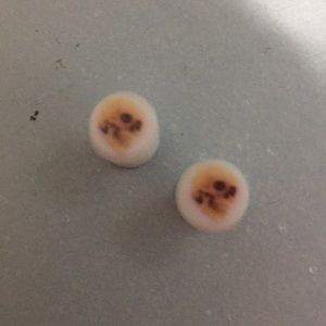 Skull plugs body jewelry